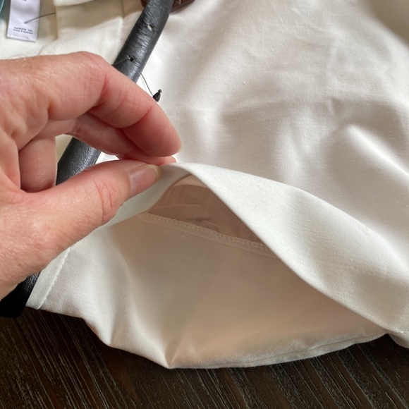 Mango ladies, creamy white dress, pant in size 4 with cuffed hem. - Picture 8 of 10